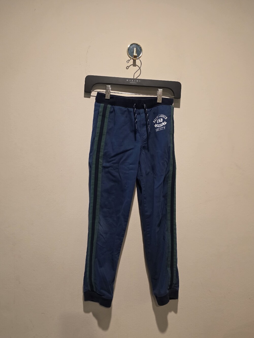 Polo Ralph Lauren Boys Blue "Prep Society 67" Jogger Pants Size 7